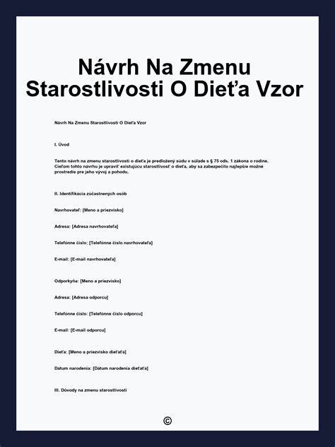 Schéma: proces zmeny rozhodnutia o striedavej starostlivosti