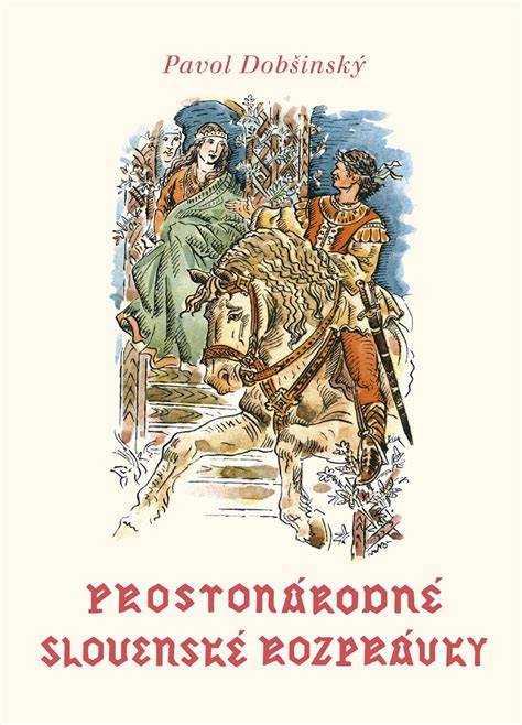 Ilustračný obrázok tradičného slovenského ľudového motívu a knihy Prostonárodné slovenské rozprávky