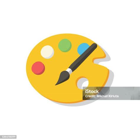 Ilustrácia magickej palety s rôznymi farbami