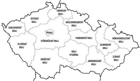 Mapka strednej Európy so zobrazením Československa a Českej republiky