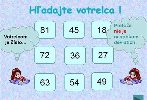 Vizualizácie predčíselných predstáv a praktické hry s číslami
