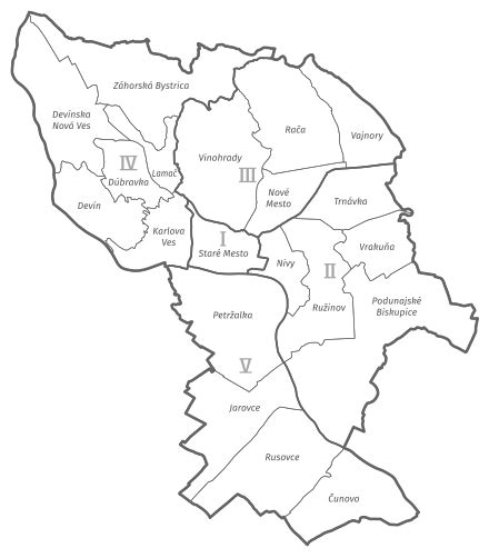 Mapa zdravotných obvodov