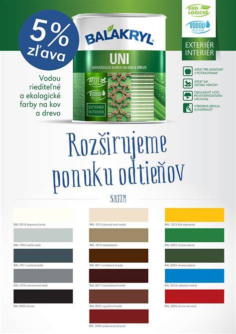 Tabuľka porovnania vlastností vybraných náterov (OSMO, Balakryl UNI, Pam Lak)