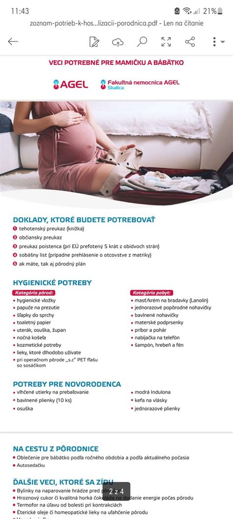 Čo si zbaliť do pôrodnice: Praktický sprievodca pre nastávajúce mamičky