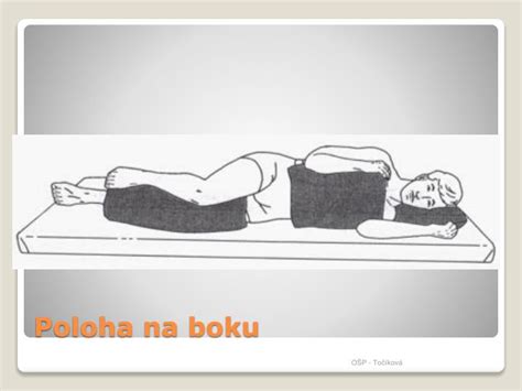 Ilustrácia polôh dojčenia - poloha ľah na boku