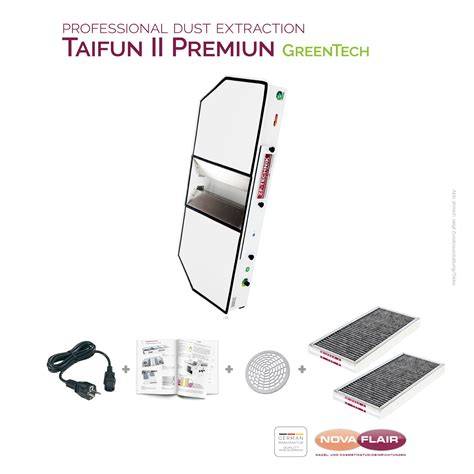 Infografika prietoku vzduchu a spotreby energie Taifun II Premium GreenTech