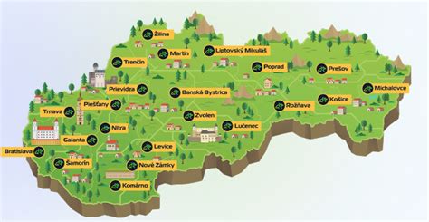 Mapa dostupnosti kliník a klíčových kontaktov pre IVF na Slovensku