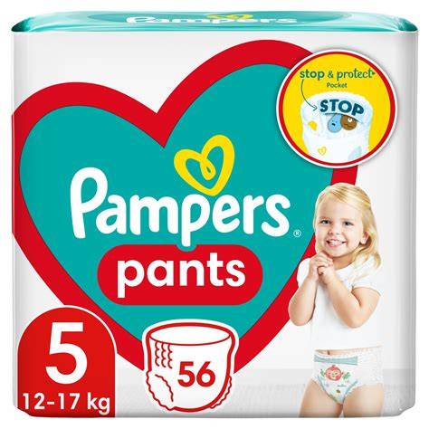 Infografika: Ako funguje systém Stop & Protect a 360° strih u Pampers Pants