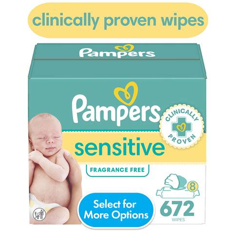 Infografika: zloženie a výhody Pampers Sensitive