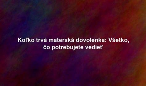 Materská vyživovacia povinnosť: Ako funguje a čo všetko potrebujete vedieť