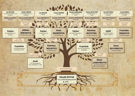 Rodinný strom s menami