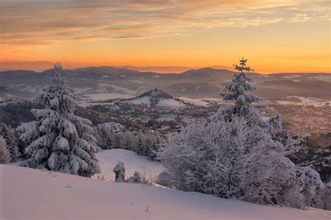 Fotografia zimnej krajiny na Slovensku