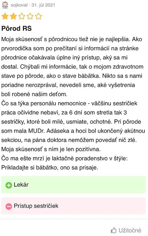 Pôrodnica Rimavská Sobota: recenzie a skúsenosti mamičiek