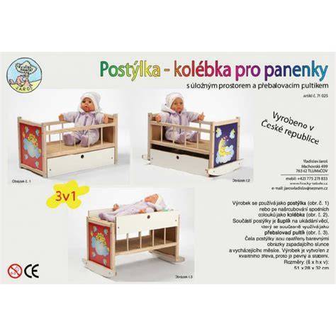 Infografika: typy postieľok pre bábiky a ich výhody