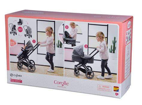 Corolle Cybex 3v1 - príklad komplexného kočíka pre bábiky