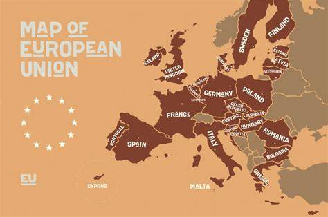 Mapa krajín s koordináciou sociálneho poistenia EU