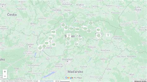 krajinná mapa: Miesta podpory pre rodiny na Slovensku