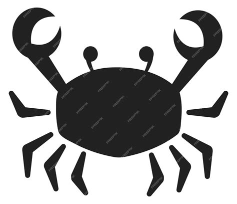 Obrázok znázorňujúci načrtnutý pancier kraba ako symbol Rakov