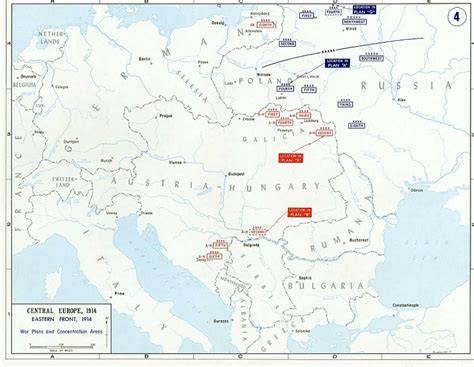 Mapa západného frontu počas prvej svetovej vojny - znázornenie zákopovej vojny a kľúčových miest frontu