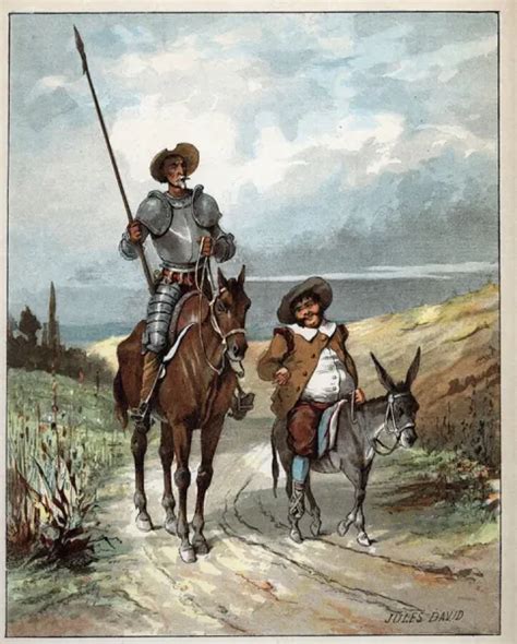 Obraz Don Quijote a Sancho Panza, olej na plátne, 65 x 77 cm, Majerník