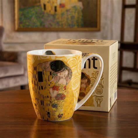 Bozk Klimta, detail zlatej ornamentiky a postáv