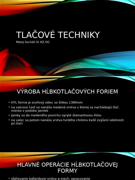 Infografika: Čtyri základné tlačové techniky a ich vzájomné prepojenie