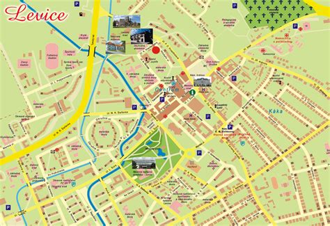 Mapa mesta Levice