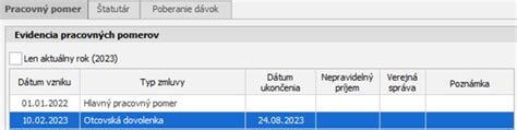 Proces čerpania otcovskej dovolenky - časová os