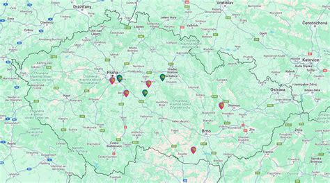 Mapa obsahujuca kontakty na poradenské služby RPPS a súdne inštitúcie