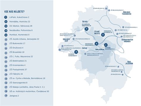 Mapa pobočiek kníhkupectva