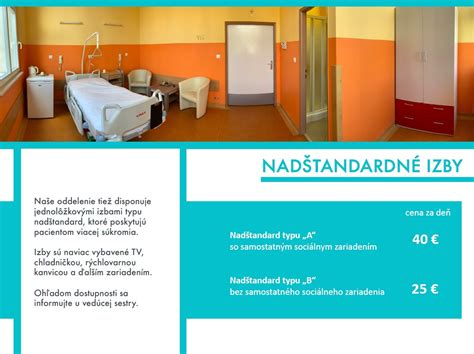 Nadštandardné izby a vybavenie pôrodného traktu