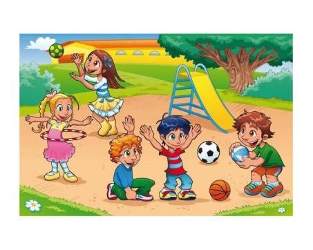 Deti hrajúce sa na štyroch