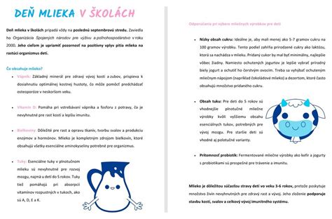 Infografika zobrazujúca odporúčané množstvo mlieka pre deti rôzneho veku