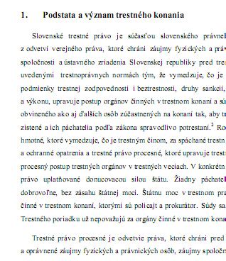 Vývoj výživného a možné postupy v trestnom konaní