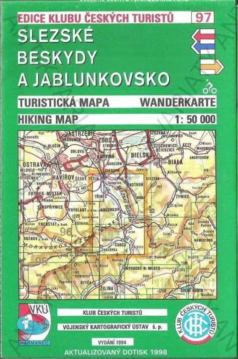 Mapa regiónu Beskydy a Kysúc s Turzovkou