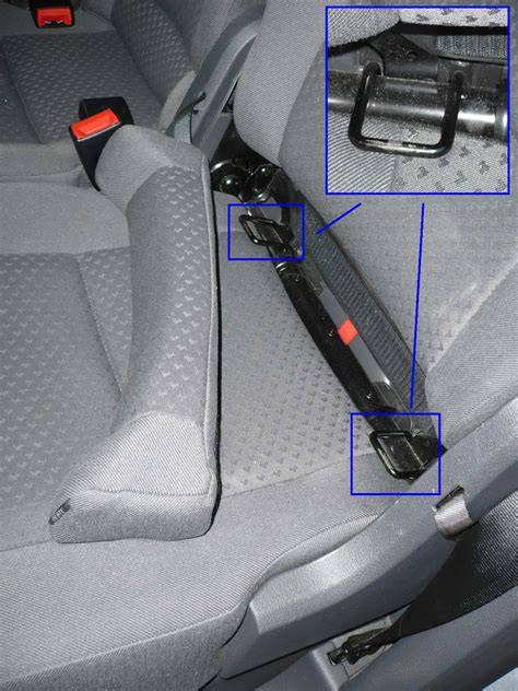 Mapa kotviacich bodov ISOFIX na Opel (predné spolujazdca a zadné lavé sedadlo)