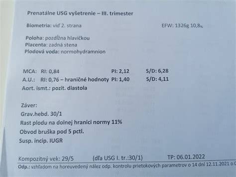 Infografika: Hlavné body vyšetrenia v 3. trimestri (biometria, poloha, plodová voda, Doppler, placenta)
