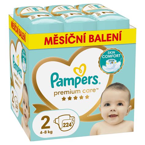 Balenie plienok Pampers Premium Care pre novorodencov