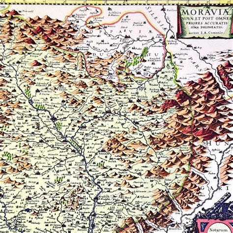 Mapa Moravy a pôsobenie kapely Šohajka