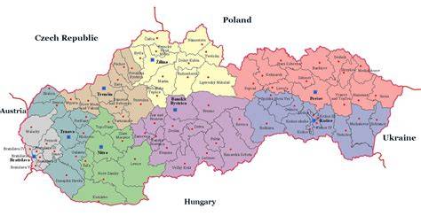 Mapa bazárov a portálov so sekciou bazárov na Slovensku