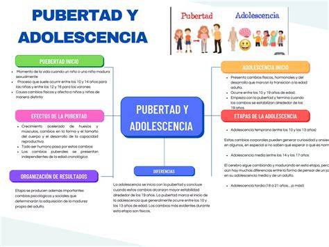 infografika - puberta vs. adolescencia: telesné, motorické a psychické zmeny