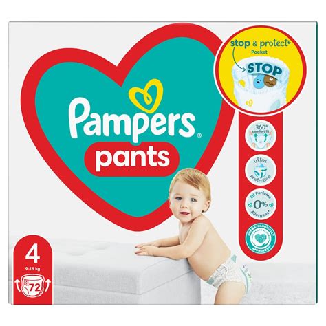 Infografika o vlastnostiach plienok Pampers Pants