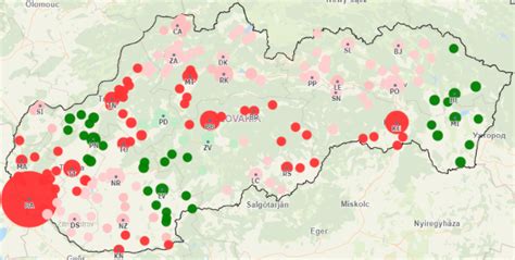 Mapa urologických pracovísk