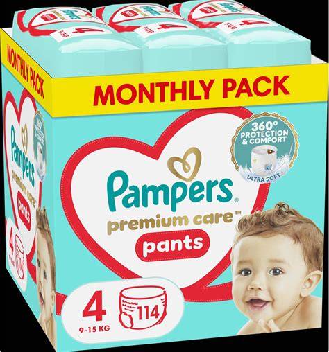 Infografika: Rozdiely medzi Pampers typmi (Active Baby, Premium Care, Harmónia, Pants)