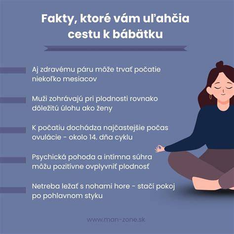 Infografika o plodnosti a faktoroch ovplyvňujúcich počatie