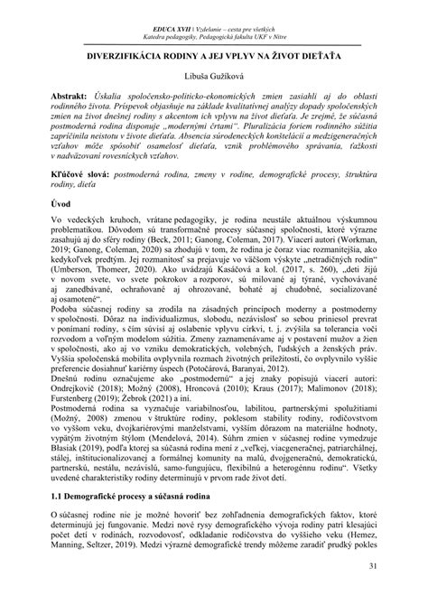 štruktúra rodiny a definícia nezaopatreného dieťaťa