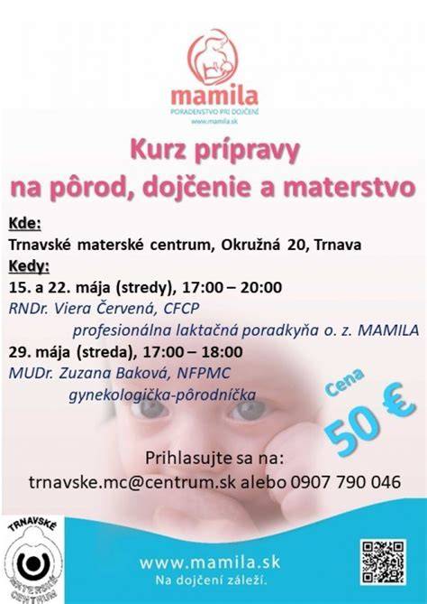 Kurzy prípravy na pôrod Brezno - čo obsahujú