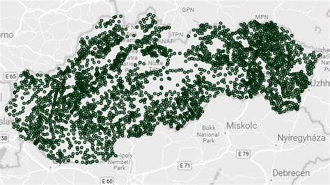 Mapa dostupnosti a kontaktov pre zmluvných poskytovateľov v danej oblasti