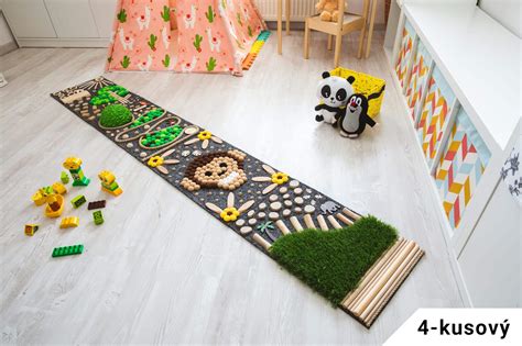 Senzomotorický koberec pre deti