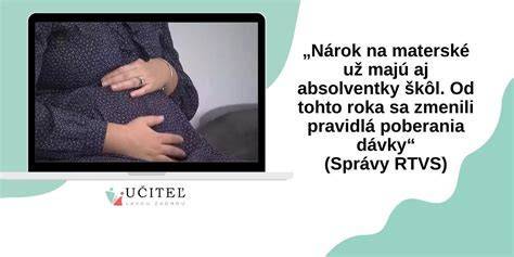 Infografika: Prehľad nárokov na materské a tehotenské